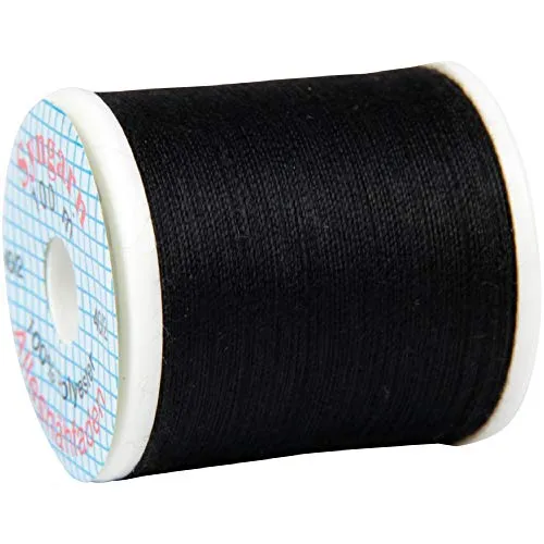 Bestlivings Syngarn - 4 Spulen mit je 100m (Schwarz) Stärke Nm 40/2 - Allesnäher, Das Garn aus 100% Polyester für alle Nähzwecke und Stoffarten