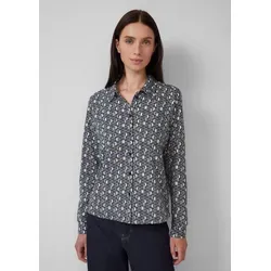 s.Oliver Langarmbluse T-Shirt Elastische Jerseybluse mit All-over-Print