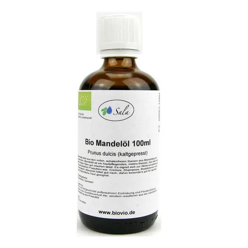 Sala Mandelöl kaltgepresst 100% naturrein BIO 100 ml Glasflasche