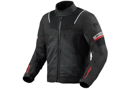 REV'IT! Revit Tornado 4 H2O Motorrad Textiljacke, schwarz/grau, M
