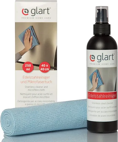 Glart 45ER Edelstahlreiniger 250ml & Mikrofasertuch