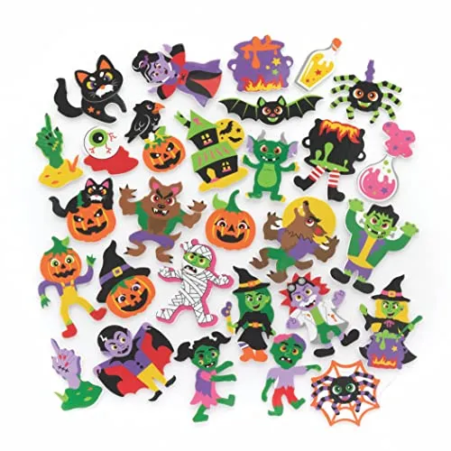 Baker Ross FE734 Halloween Schaumstoff Sticker in orange von Baker Ross