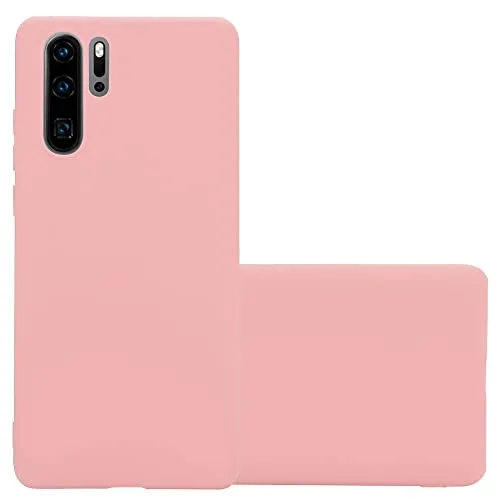Cadorabo Hülle kompatibel mit Huawei P30 PRO Schutzhülle TPU Silikon Case Candy Design Slim Kratzfest Weiche Gummi mit Rundumschutz Case Hülle für Huawei P30 PRO in Rosa