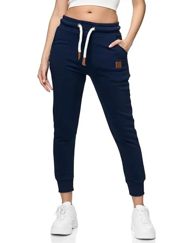 REPUBLIX Damen Jogginghose Jogger Sporthose Jogging Sweat Pants RD-027 Navyblau L
