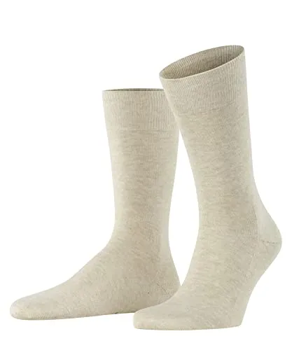 FALKE Herren Socken Family M So Baumwolle einfarbig 1 Paar, Beige Sand Melange 4650, 43-46