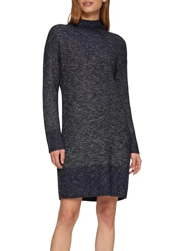 s.Oliver Strickkleid mit Stehkragen und überschnittenen Schultern