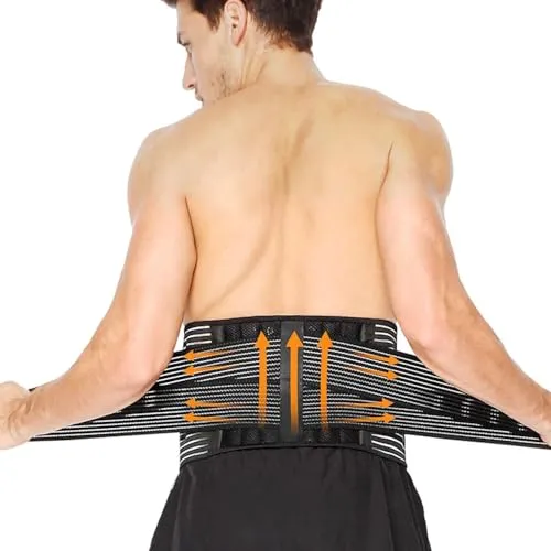 Rückenbandage für unteren Rücken, Rückenstützgürtel für Männer und Damen