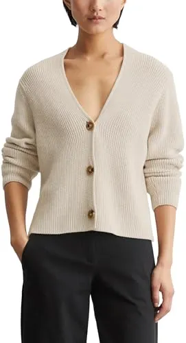 Produktbild Marc O'Polo Strickjacke in kurzer, gerader Form beige XS