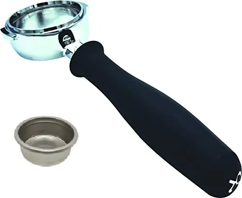 Bodenloser Siebträger Set für Rancilio Espressomaschinen - Eismaschinen - Hochwertiger, bodenloser Siebträger aus Messing mit optimaler Temperaturleitfähigkeit für perfekten Kaffee- und Espressogenuss.