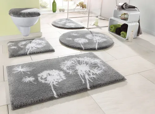 Grund Badematte Pusteblume in grau von Grund