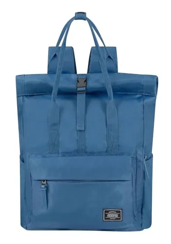 American Tourister Urban Groove Tote Backpack 43 cm - Stone Blue - Daypacks – Moderner, robuster Rucksack mit gepolstertem Laptopfach für Geräte bis 38 cm, ideal für Freizeit und Job. Leicht und vielseitig, perfekt für unterwegs.
