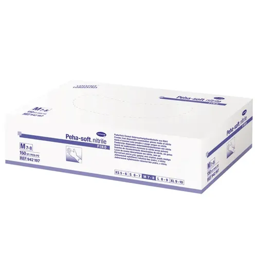 Paul Hartmann AG Nitrilhandschuhe Hartmann Peha-soft nitrile fino puderfrei XL Nitrilhandschuhe, 150 Stück je Box 9421998