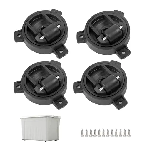 Kugelrollen Klein Möbelrollen, Lenkrollen für Möbel Selbstklebend, Universal 360° Drehbar Mini Rollen, Kugelrollen für Kleine Möbel, Aufbewahrungsbox, Schrank [4 Stk bis 150kg]