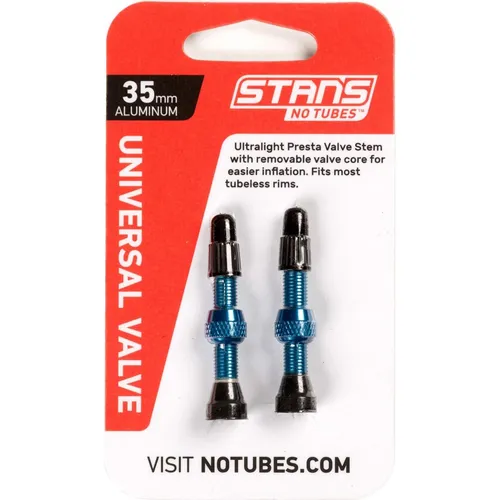 Stan's No Tube Ventil (Aluminium) - blau - 35 mm von Stan's NoTubes