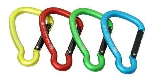 KONG Alu-Karabiner asymmetrisch 60mm farbig sort., NB5063 in rot von KONG S.P.A.