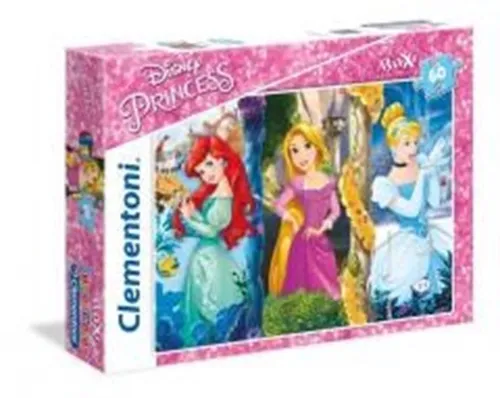 Clementoni 26416 Maxi Princess Puzzle - 60 Teile ab 4 Jahren, extra große Puzzleteile für maximale Geschicklichkeit und unvergesslichen Spielspaß