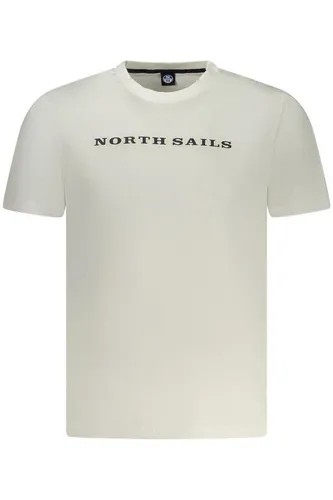 North Sails T-Shirt Weißes Herren T-Shirt mit Rundhals und Print –