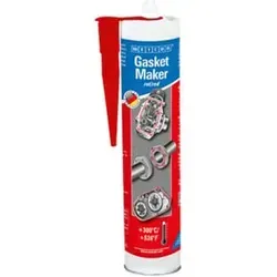 WEICON Dichtstoff Gasket Maker 310 ml - Dauerelastischer Spezial-Dichtstoff für vielfältige Anwendungen, ideal für Motoren und Getriebe. Temperaturbeständig von -60°C bis 280°C, haftstark und UV-beständig.