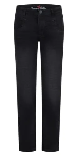 Buena Vista Anna C Straight Cropped Cross Denim 2410 B5889 in schwarz von Buena Vista