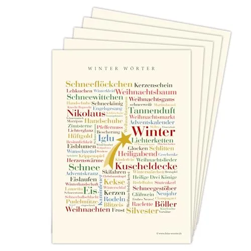 Deine Wörter Postkartenset