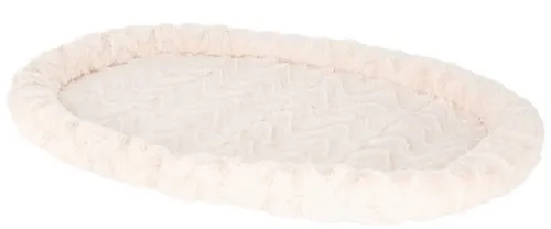 Kerbl Pet Kuschelbett - 54 x 45 x 6 cm, braun, strapazierfähig und haustiersicher für ultimativen Komfort und Sicherheit