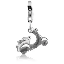 Nenalina Motor Roller Karabiner Charm Anhänger - Clasp Charms für Damen, handgefertigt aus 925 Sterling Silber, ideal für Bettelarmbänder und als Geschenk zu besonderen Anlässen.
