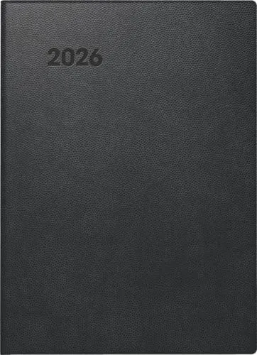 BRUNNEN Taschenkalender Mod. 736 90 '26 | A6, Kunststoff, schwarz