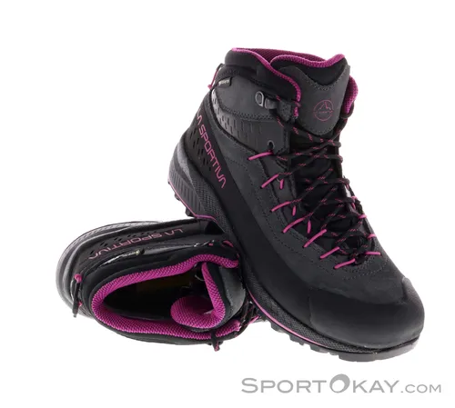 La Sportiva Damenstiefel TX4 EVO MID W'S GTX - Grau, Größe 40 1/2 - Wanderschuhe mit GORE-TEX®-Membran für wasserdichten Schutz und optimalen Komfort auf jedem Terrain.