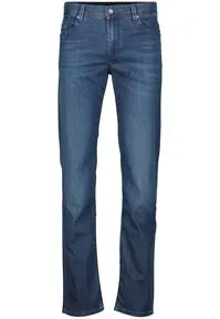 Alberto Regular-fit-Jeans für Herren – Dunkelblaue Denim-Jeans - Klassische Regular-Fit Jeans mit geradem Bein und Five-Pocket-Design. Ideal für legere und gehobene Anlässe. Robuster Denim sorgt für langanhaltenden Tragekomfort.