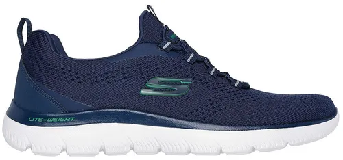 Skechers Herren Sneakers Marineblau 45 EU - Herren-Sneaker aus hochwertigem Fabric, bequem und stylisch für jeden Anlass.