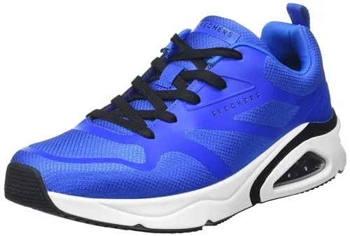 Skechers Herren-Sneaker, blau, Gr. 41 - Trendiger Herren-Sneaker mit Air Cooled Memory Foam für hohen Tragekomfort, rutschhemmender Laufsohle und sichtbarer Luftkissen-Dämpfung – ideal für jeden Anlass!