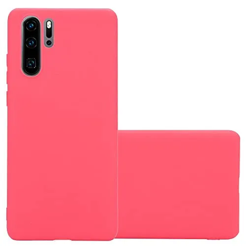 Produktbild Cadorabo Hülle kompatibel mit Huawei P30 PRO Schutzhülle TPU Silikon Case Candy Design Slim Kratzfest Weiche Gummi mit Rundumschutz Case Hülle für Huawei P30 PRO in Rot