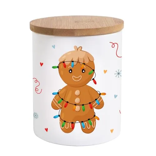 Vorratsdose Lebkuchenmännchen 620ml | Weihnachten | Kekse | Geschenke | Advent | Winter | Sterne | Lichter | Lebkuchen | Gebäck