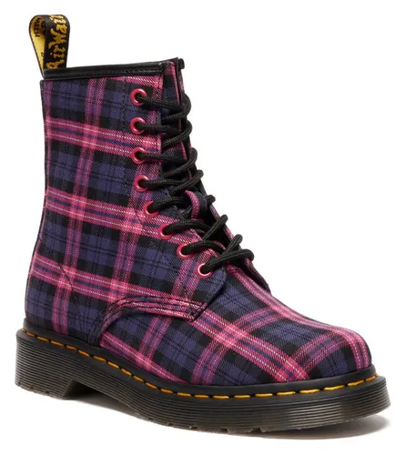 DR. MARTENS 1460 8 Eye Boot Schnürstiefelette in Rosa - Modische Schnürstiefelette mit Blockabsatz und robuster Gummisohle. Ideal für Festivals und den Alltag, bietet sie Komfort und Stil in Größe 39.
