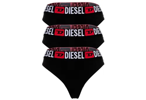 Diesel Damen Ufst-Stars-threepack G-String, Schwarz, L von Diesel
