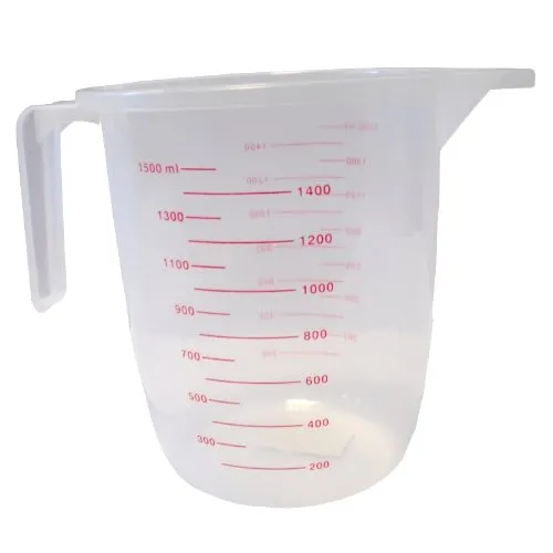 Messbecher PP transparent 1500 ml (100 ml-Skala)