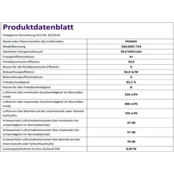 Dunstabzugshaube Franke Maris FMA 907 BK FRK 90 cm schwarz