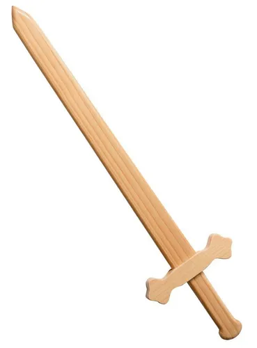 J.G.Schrödel Schwert Artus - Holzschwert für Ritter- und Piratenspiele, robustes Echtholz, 56 cm, ideal für Fasching und Mittelalter-Rollenspiele