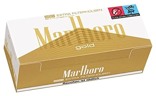 Marlboro® Gold Extra Filterhülsen, 4er Gebinde (4x250 Zigarettenhülsen) 1000