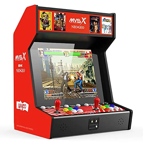 Unico MVSX Home Arcade, Vorinstalliert 50 Offiziell Lizenzierte Retro-Spiele von SNK, Darunter The King of Fighters/Metal Slug und mehr