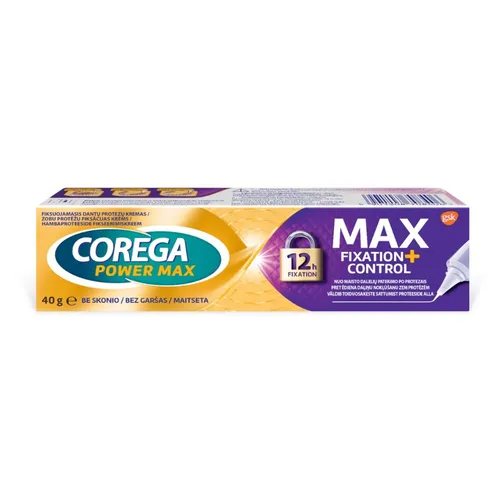 Power Max Mocowanie + Osłona krem mocujący do protez zębowych 40g 5901208708406