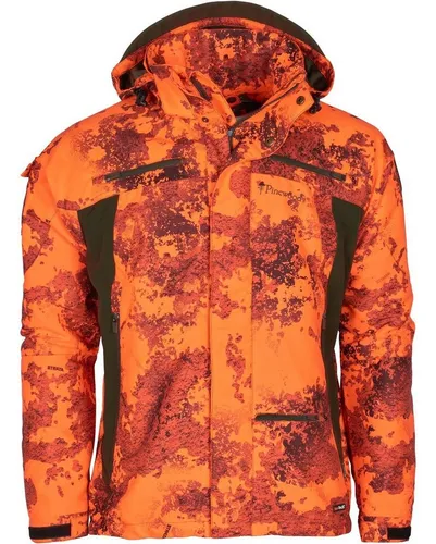 Pinewood Funktionsjacke Hunter Pro Xtreme 2.0 Camou orange 3XL - Wasserdichte Funktionsjacke mit 12.000 mm Wassersäule und Stretch-Einsätzen für optimale Bewegungsfreiheit. Ideal für aktive Outdoor-Abenteuer.