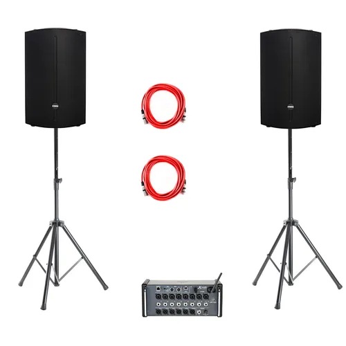 Behringer XR 16 + Discovery 12A DSP Set - Surround-Systeme mit erstklassigem Digitalmixer und leistungsstarkem 12