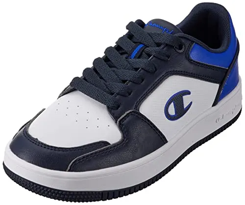 Champion RD18 2.0 Low Herren Sneaker - Herren-Sneaker in Weiß und Marineblau, aus hochwertigem PU-Obermaterial, ideal für sportliche Aktivitäten und den Alltag.