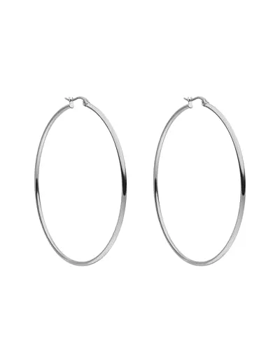 PURELEI® Hoops Ohrringe Silber 63mm von PURELEI