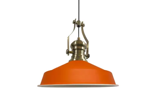 Bamyum Pendelleuchte Vintage - Höhenverstellbare Deckenlampe in Orange - Elegante Pendelleuchte von Bamyum für den Innenbereich. Höhenverstellbar bis 120 cm, mit E27-Fassung für individuelle Lichtgestaltung. Ideal für stilvolle Akzente.