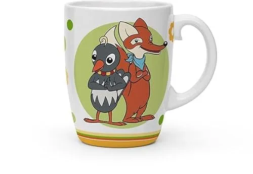 Trötsch Unser Sandmännchen Kindertasse Fuchs und Elster: Kaffeetasse Teetasse Geschenkidee Geschenk Kindertasse, White