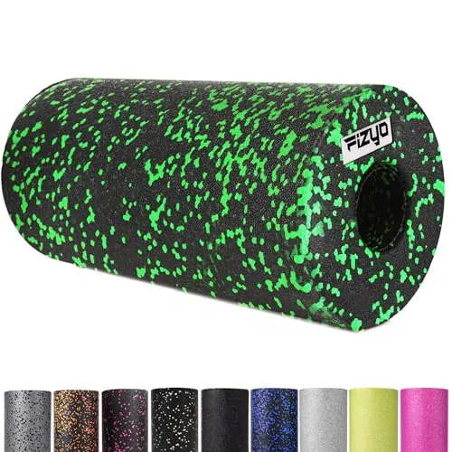 FIZYO Faszienrolle Wirbelsäule EPP Foam Roller 30 x 15 cm pilates rolle | Yoga Rolle & Faszienrolle Oberschenkel für Beine, Rücken und Wirbelsäule – Schaumstoffrolle zur Selbstmassage, Grün