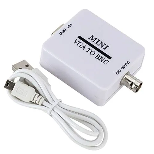 Queen.Y Mini Hd 1080P Vga zu Bnc Video Konverter Vga zu Bnc Ausgangsüberwachung Video Konverter Adapter Oder Dvr DVD Player Unterstützen Pal NTS