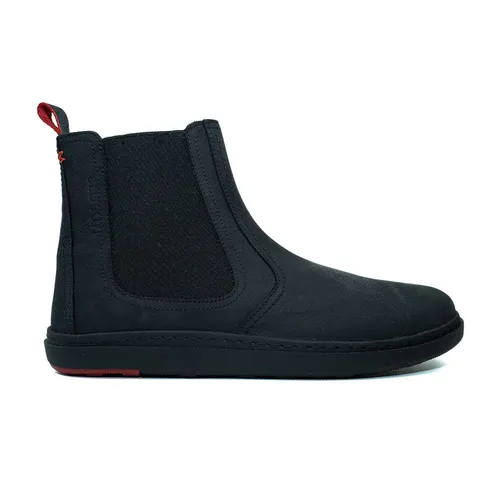 BLUSUN BLSN 060W warm gefütterter Damen Chelsea Barfuß Boot Barfußschuh Wasserabweisendes Nubukleder